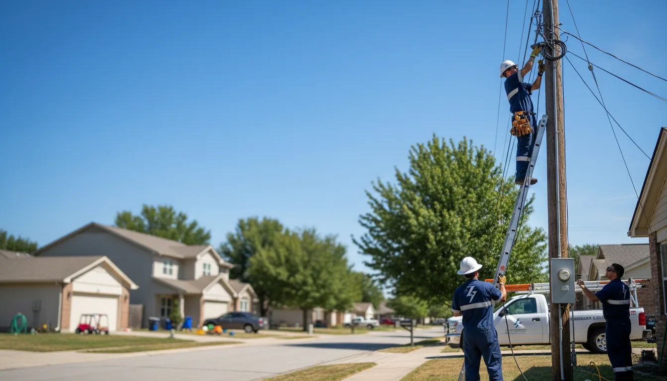 Residential electrician providing installation services in Brinklow, MD